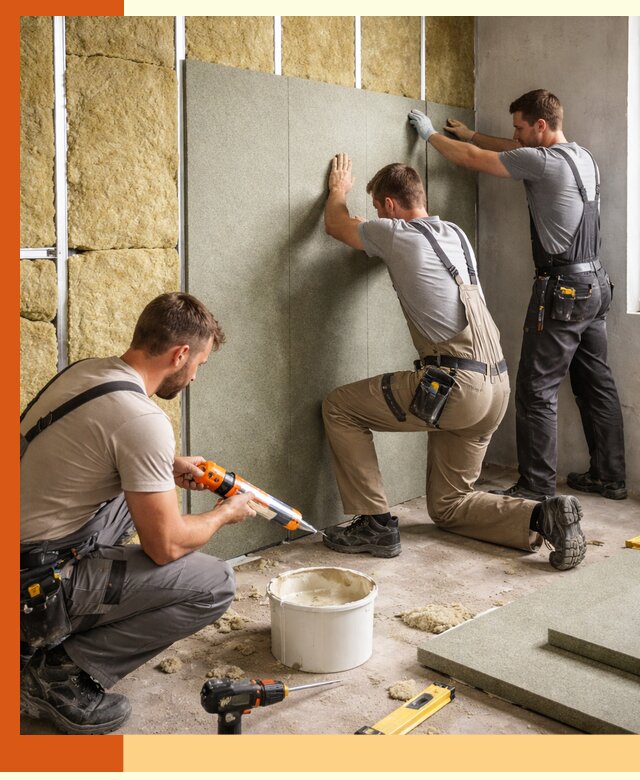 Профессиональная шумоизоляция стен в Назрани для квартир и домов