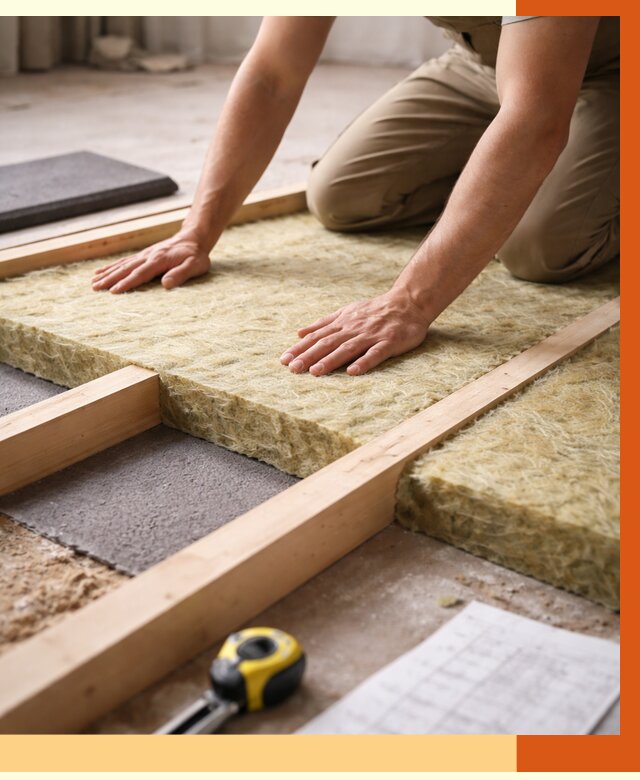 Шумоизоляция пола в Назрани от 1284 руб./м² — профессиональная звукоизоляция | ТепломастерНзр