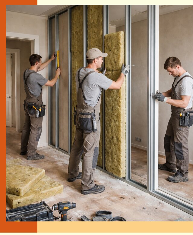 Шумоизоляция межкомнатных перегородок в Назрани эффективно и надёжно