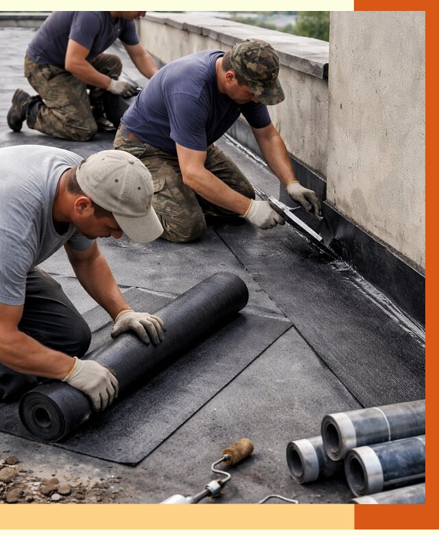 Гидроизоляция кровли в Назрани от 4622 руб. — профессиональная гидроизоляция крыши | ТепломастерНзр