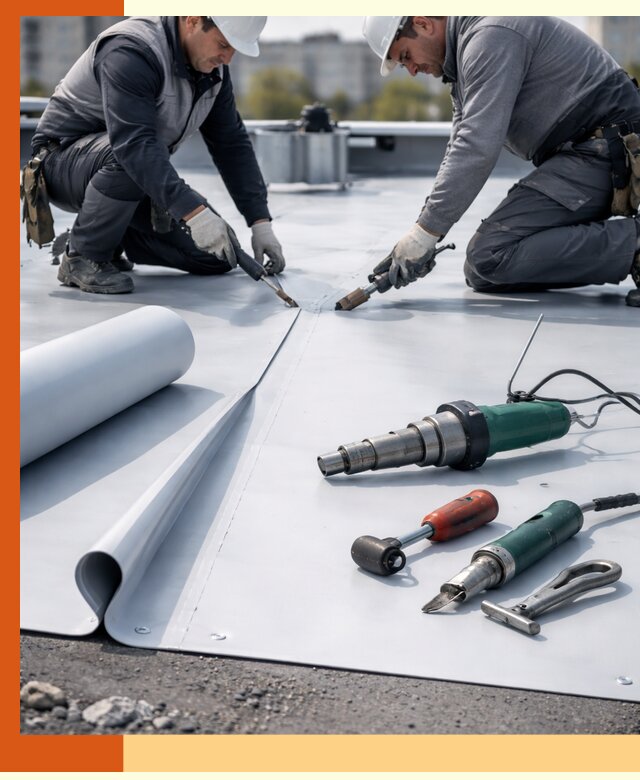 Гидроизоляция мембранной кровли в Назрани: монтаж и ремонт быстро