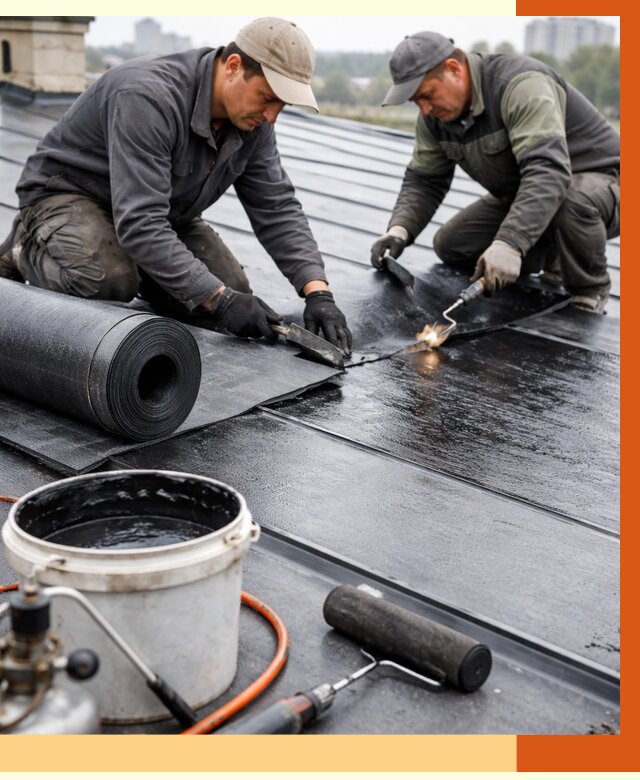 Гидроизоляция фальцевой кровли в Назрани от 7704 руб. под ключ | ТепломастерНзр