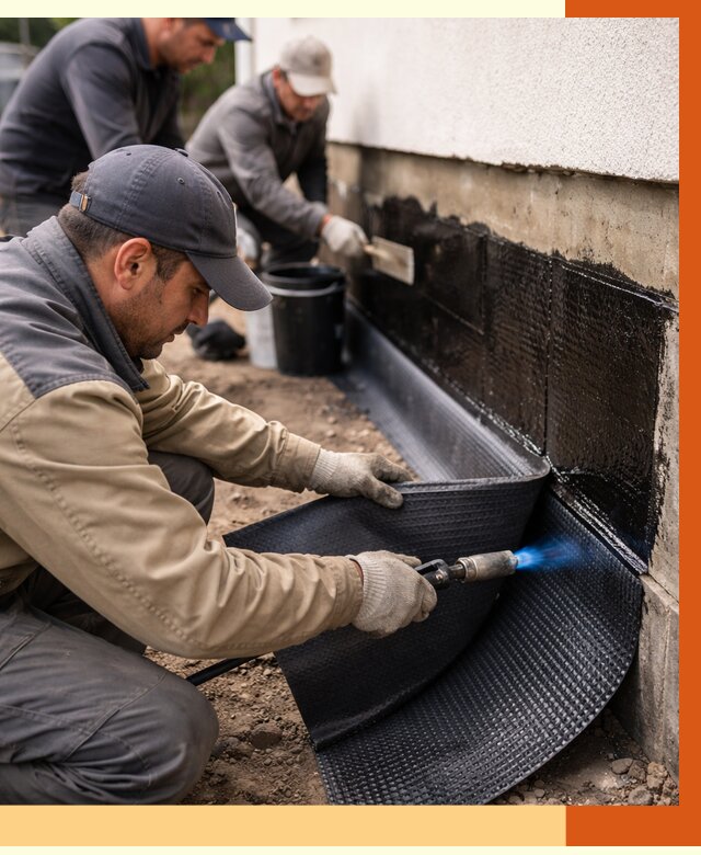 Гидроизоляция цоколя и отмостки в Назрани от 8731 руб. — ТепломастерНзр