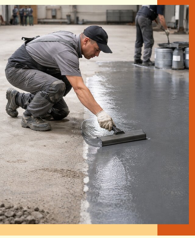 Гидроизоляция промышленного пола в Назрани от 1233 руб./м2 — ТепломастерНзр специалисты под ключ