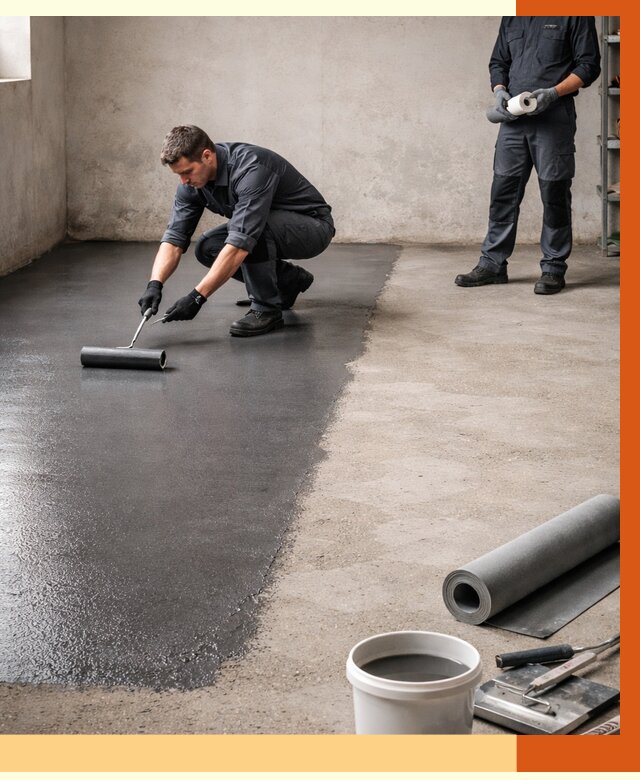 Гидроизоляция гаражного пола в Назрани от 3595 руб./м² — ТепломастерНзр профессионально