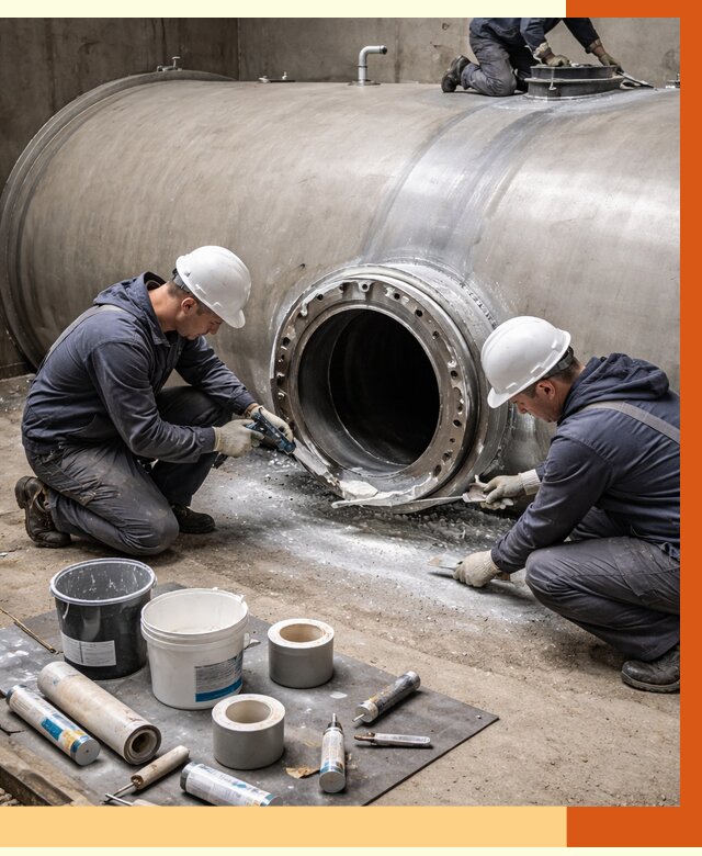 Гидроизоляция резервуара с топливом в Назрани от 77040 руб. под ключ | ТепломастерНзр