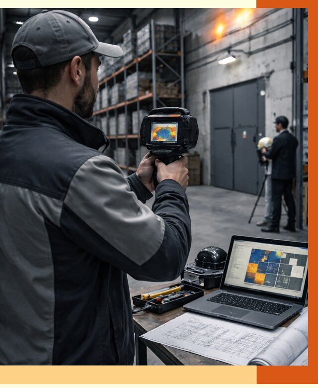 Тепловизионное обследование склада в Назрани от 6677 руб. | ТепломастерНзр