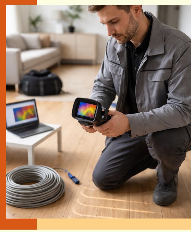 Тепловизионное обследование тёплого пола в Назрани для точной диагностики