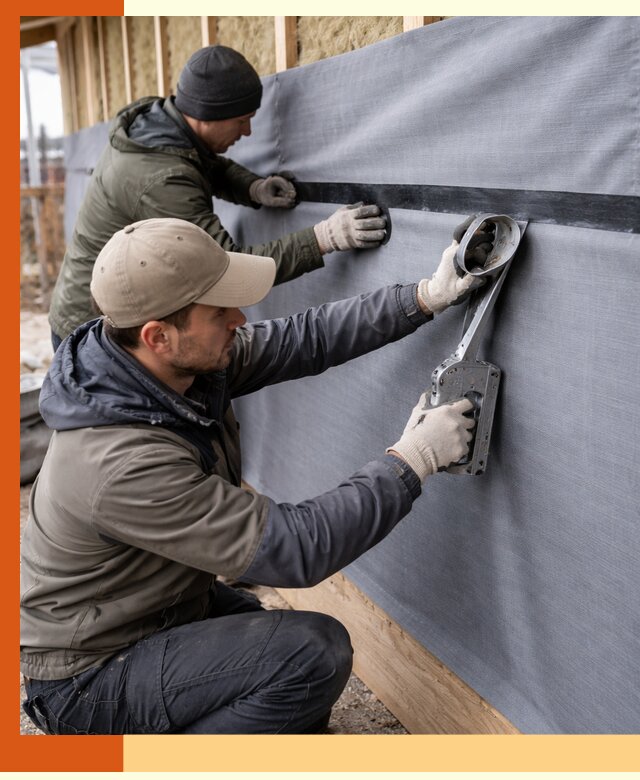 Монтаж ветроизоляции зданий и конструкций в Назрани