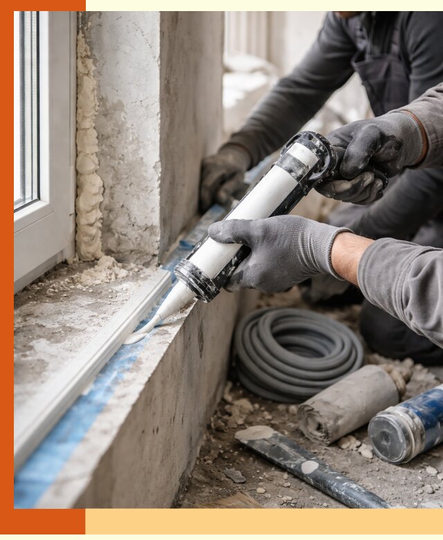 Герметизация стыков и примыканий зданий в Назрани